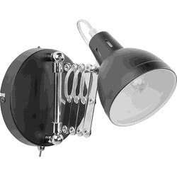 Beliani HARRINGTON - Muurlamp-Zwart-Staal