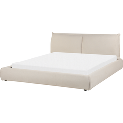 Beliani VINAY - Tweepersoonsbed-Beige-Polyester