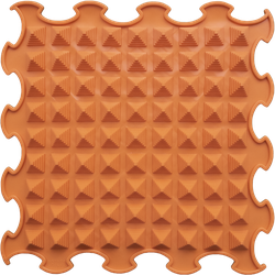 Ortoto Ortoto Sensory Massage Puzzle Mat Little Pyramids Pumpkin Orange