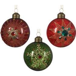 Kerstbal glas d8 cm a3 CLXXIX kerst