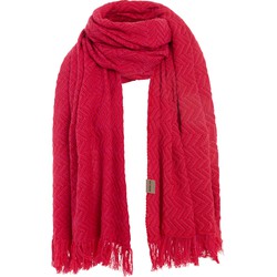 Knit Factory Soleil Sjaal - Bright Red/Fuchsia - 200x90 cm