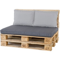 Madison Palletkussen Lounge Panama Grijs - 120 x 80cm