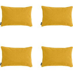 Madison -  Sierkussen Gold canvas eco+ - Ca. 30x50 cm - Set van 4