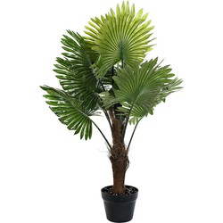 Items Kunstplant Tropische Palm in bloempot - Groen - 70 x 100 cm - Kunstplanten