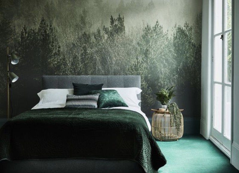 Inspiratie: een slaapkamer volledig in het groen