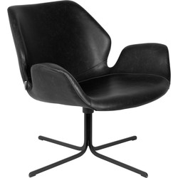 ZUIVER Lounge Chair Nikki All Black
