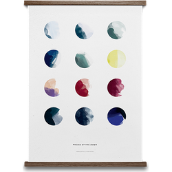 Paper Collective Moon Phases Poster - 50x70 cm