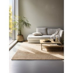 Handgeweven Jute vloerkleed - Bouclã‰ Jaipur Naturel