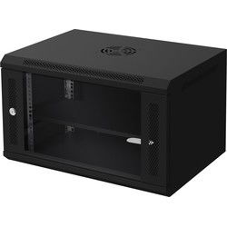 Netwerkkast 6 HE 19 inch zwart 600 x 370 x 450 mm Draagvermogen 60 kg