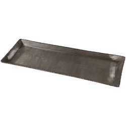 PTMD Pearce Rechthoekig Plateau - 50 x 18 x 2 cm - Aluminium - Zilver