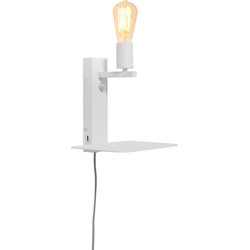 Wandlamp Florence - Wit - 24x22x25cm