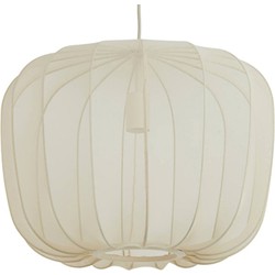 Light & Living - hanglamp - Plumeria - beige wit - textiel - Ø 50cm - E27 - 2963427