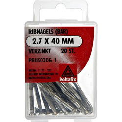 Ribnagels 2,7x40mm verz 20st
