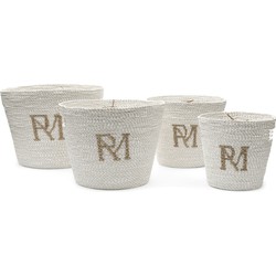 RM Monogram Basket Set Of 4 pieces
