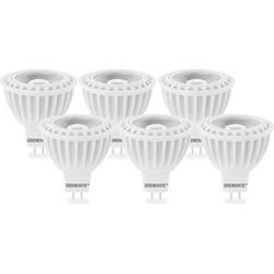 Groenovatie GU5.3 / MR16 Dimbare LED Spot COB 5W Warm Wit 6-Pack