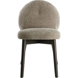 Light&living Eetkamerstoel 59x50x83 cm SINOSA beige+hout donker bruin