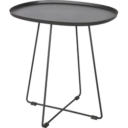 WOOOD Bijzettafel Buiten Otis - Metaal  - Black - 50x43x51