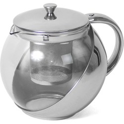 Glazen theepot met thee filter/infuser 1 liter - Theepotten