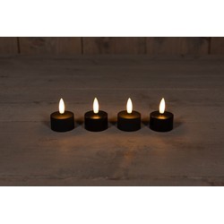 Extension Set 3D Wick 4 Induct Rechargeable Black Tealight