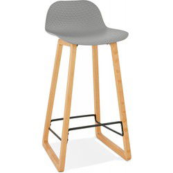 Halfhoge snackkruk MAKI MINI 46x47x865 cm Grijs