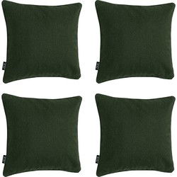 Madison -  Sierkussen Moss green canvas eco+ - Ca. 50x50 cm - Set van 4