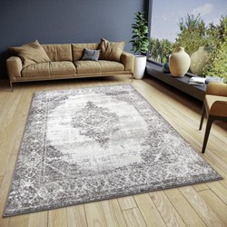 Vintage vloerkleed - Shine Crème/Grijs - 160 X 235 CM