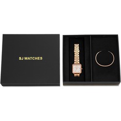 LW Collection SJ WATCHES Geschenkset Victoria Horloge 28.5mm + Armbandje