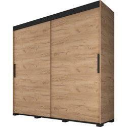 Meubella - Kledingkast Cairo - Eiken - 200 cm