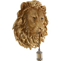 Wandlamp Lion - Brons - 33.5x19x40.5cm