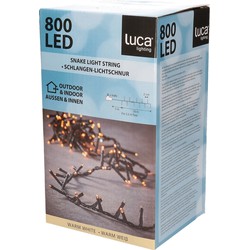 Luca Lighting Clusterverlichting - 16 meter - warm wit - 800 lampjes - met afstandsbediening - Kerstverlichting - Kerstverlichting kerstboom