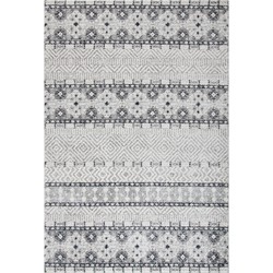 Safavieh Modern Chic Indoor Woven Area Rug, Madison Collection, MAD797, in Charcoal & Grey, 122 X 183 cm