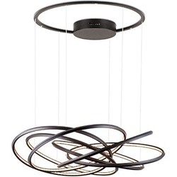LED hanglamp design ringen wit, zwart, grijs 96W