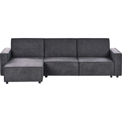 Beliani ROMEDAL II - Hoekbank-Grijs-Polyester