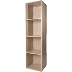 4-vaks kast met onderstel 32 x 30 x 125 cm