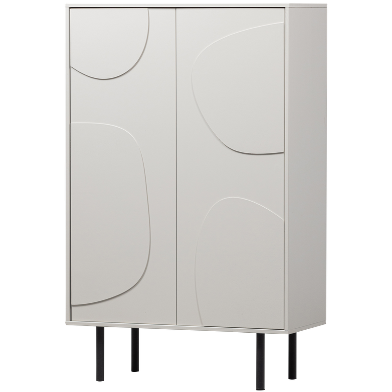WOOOD Cadiz Opbergkast - Grenen - Mist - 135x85x40 - 