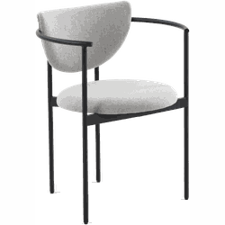 Lunar dining chair - grey weave