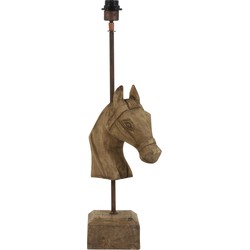 Light&living A - Lampvoet 27x14,5x68 cm HORSE hout donker bruin