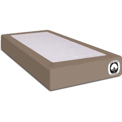 Superieur Taupe Percaline Katoenen Hoeslaken 90x220cm