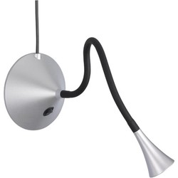 Moderne Tafellamp Viper - Kunststof - Zilver