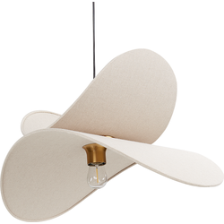 Beliani MASCOTA - Hanglamp-Beige-Kunstlinnen