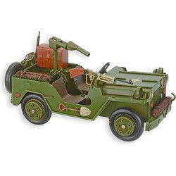 A TIN MODEL OF A MILITARY JEEP