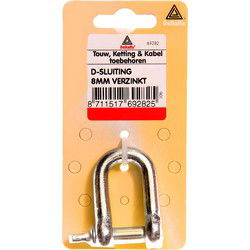 D-sluiting6mm verz 2st