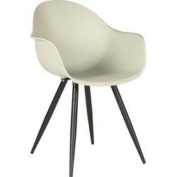 LABEL51 Eetkamerstoel Luca - Breeze - Kunststof - Black Frame