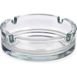 Vivalto Set van 2x stuks asbakken - van transparant glas - D10 cm - Asbakken