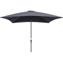Garden Impressions Lotus parasol 250x250 - donker grijs