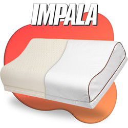Impala Latex aanpasbaar Contour- 100% Natuurlijk - Ondersteunend, gevromd Orthopedisch kussen - Medium Stevig kussen 40x60 volledig in hoogte én hardheid instelbaar