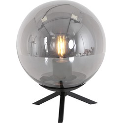 Steinhauer tafellamp Bollique - zwart - metaal - 20 cm - E27 fitting - 3323ZW