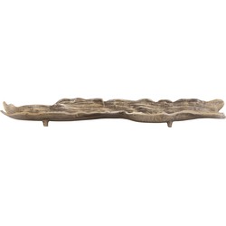 PTMD Schaal Lukne - 77x20x5 cm - Aluminium - Goud