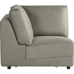LABEL51 Bank Tivoli - Taupe - Micro Suede - Hoek