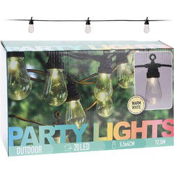 Outdoor Feestverlichting 12.5 m 20 LED-Lampen Warm Wit